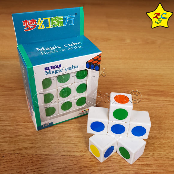 Floppy Cubo 3x3x1 Magic Cube Cuboide Blanco - Negro