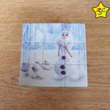 Cubo 3x3 Frozen Aventura Nieve Olaf Elsa Stickerless