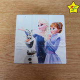 Cubo 3x3 Frozen Aventura Nieve Olaf Elsa Stickerless