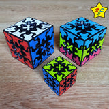 Gear Cube 3x3 Llavero Cubo Qiyi Engranajes 3.5 Cm