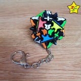 Gear Cube 3x3 Llavero Cubo Qiyi Engranajes 3.5 Cm