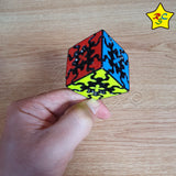 Gear Cube 3x3 Llavero Cubo Qiyi Engranajes 3.5 Cm