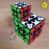Gear Cube 3x3 Llavero Cubo Qiyi Engranajes 3.5 Cm