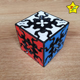Gear 3x3 Cubo Qiyi Engranajes Original Negro Tiled