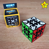 Pack X4 Cubo Engranaje Qiyi Gear 3x3 Original X4 Negro Tiled