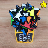 Gear 3x3 Cubo Qiyi Engranajes Original Negro Tiled