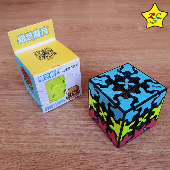 Gear 3x3 Tricolor Cubo Sandwich Qiyi Engranajes Tiled