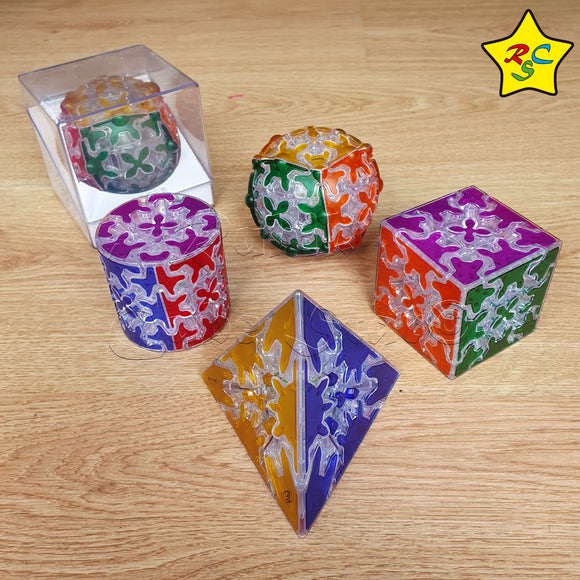 Pack Gear Cube Qiyi Cubo Engranajes Transparentes X4 Limitado