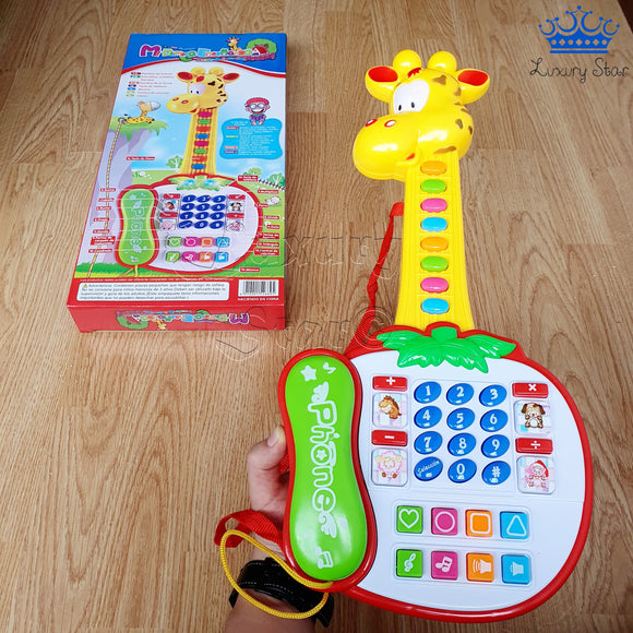 Guitarra Musical Infantil Jirafa Teléfono Aprende Numeros
