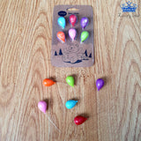Set Imanes Globos Nevera Mini Decoración Hogar Colores X6