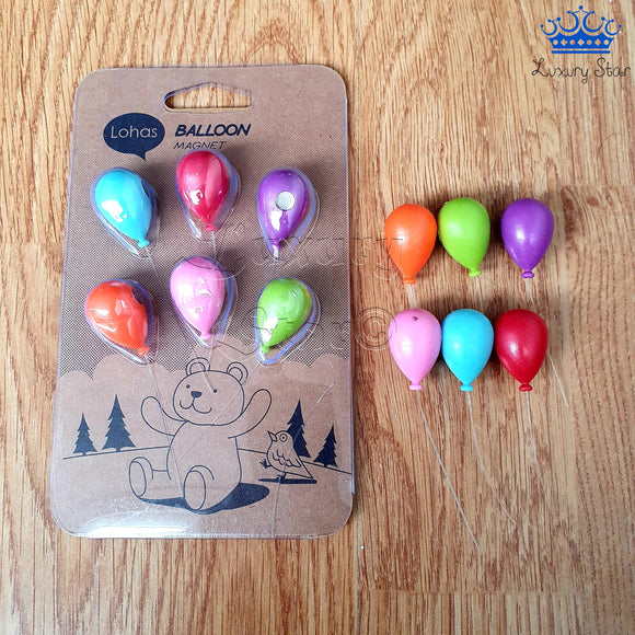 Set Imanes Globos Nevera Mini Decoración Hogar Colores X6