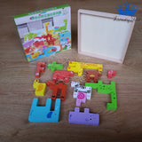 Tangram Figuras Animales Puzzle Bloques Rompecabezas Colores