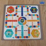 Set Juego Mesa 3 En 1 Ajedrez + Damas Chinas + Parques 27 Cm