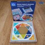 Set Juego Mesa 3 En 1 Ajedrez + Damas Chinas + Parques 27 Cm