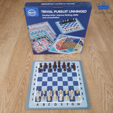 Set Juego Mesa 3 En 1 Ajedrez + Damas Chinas + Parques 27 Cm