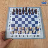 Set Juego Mesa 3 En 1 Ajedrez + Damas Chinas + Parques 27 Cm