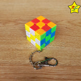Llavero Cubo 3x3 Moyu Profesional Keychain Speed Cube 3cm