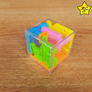 Puzzle Laberinto Cubico Niveles Agilidad Multi Color 4.4cm