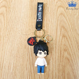 Llaveros Personajes Death Note Anime Regalo Surtido X5 Goma