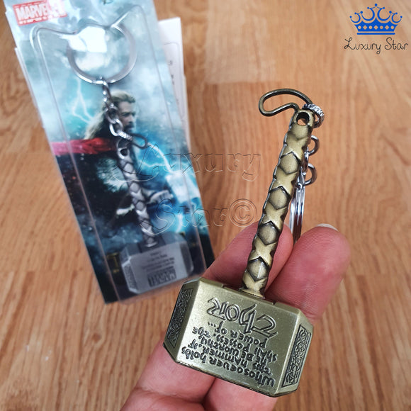Llaveros Metalico Thor Super Heroe Accion Dios Del Trueno