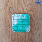 Pop It Llavero Mini Burbuja Antiestrés Corazón Cuadrado