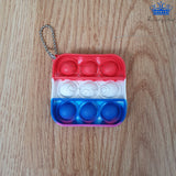 Pop It Llavero Mini Burbuja Antiestrés Corazón Cuadrado