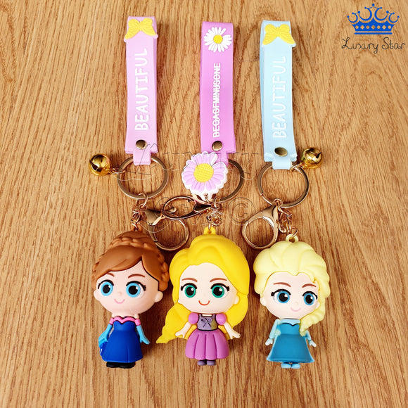 Llaveros Princesa Rapunzel Detalle Frozen Enredados Cenicienta Regalo Niña X1