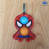 Llavero Pop It Fidget Push Burbuja Anti Estres Super Heroes