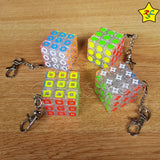 Llavero 3x3 Cubo Bolsillo Transparente Buen Giro Zcube