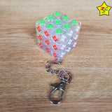 Llavero 3x3 Cubo Bolsillo Transparente Buen Giro Zcube