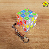 Llavero 3x3 Cubo Bolsillo Transparente Buen Giro Zcube