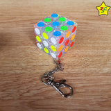 Llavero 3x3 Cubo Bolsillo Transparente Buen Giro Zcube