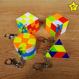 Llavero Pyraminx Mini Cubo 3x3 Buen Giro Stickerless