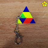 Llavero Pyraminx Mini Cubo 3x3 Buen Giro Stickerless