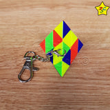 Llavero Pyraminx Mini Cubo 3x3 Buen Giro Stickerless