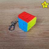 Llaveros Mini Cubo 2x2 3x3 Buen Giro Stickerless