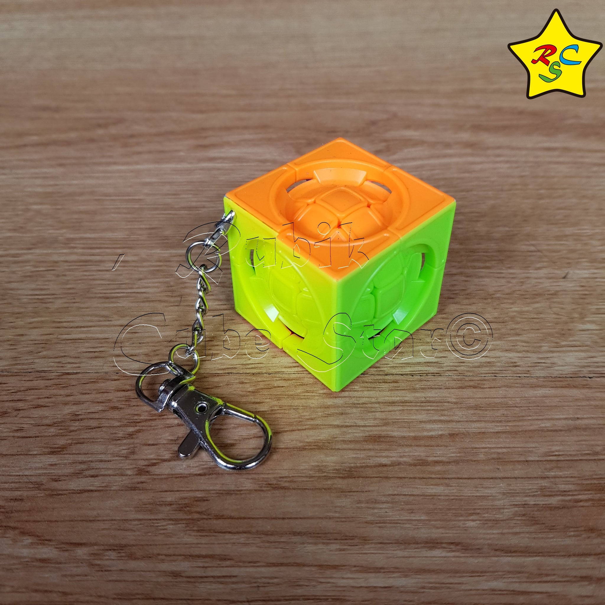 QiYi Llavero Cubo Mágico 3x3 Stickerless – Mini Speedcube De 3 Cm – Regalo Para Speedcubers Y Coleccionistas