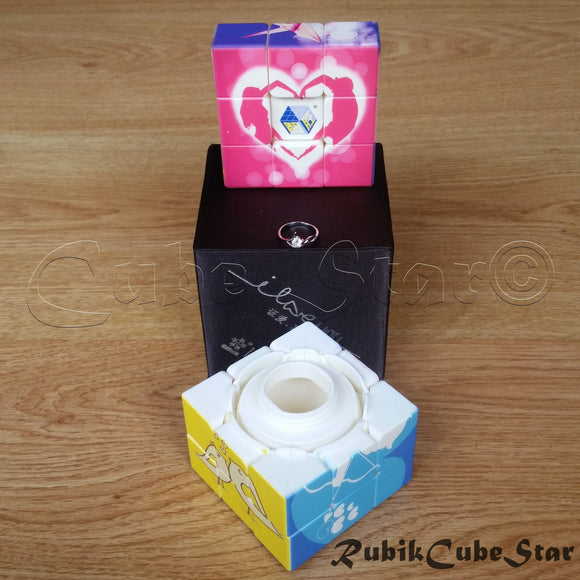 Cubo Cofre Yuxin I Love U Caja Cofre Treasure Anillo