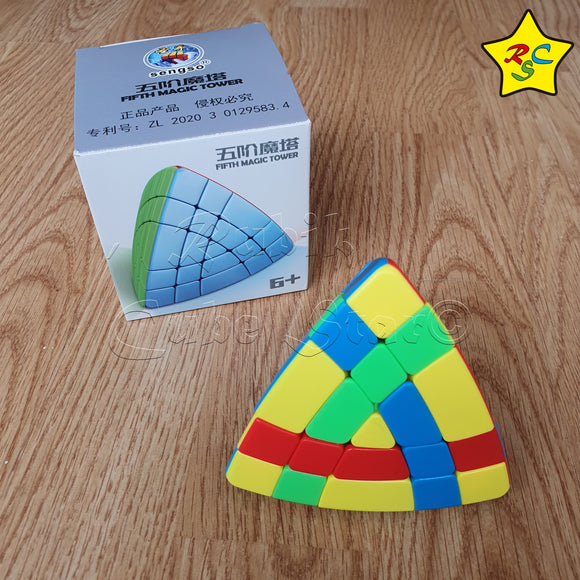 Shengshou Magic Tower 5x5 Cubo Tetraedro Jinx Pyraminx