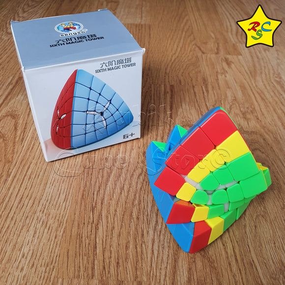 Shengshou Magic Tower 6x6 Cubo Tetraedro Jinx Pyraminx