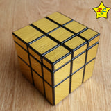 Cubo Shengshou Mirror 3x3 Espejo - Dorado - Plateado