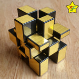 Cubo Shengshou Mirror 3x3 Espejo - Dorado - Plateado