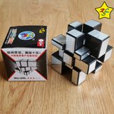 Cubo Shengshou Mirror 3x3 Espejo - Dorado - Plateado