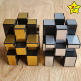 Cubo Shengshou Mirror 3x3 Espejo - Dorado - Plateado