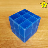 Mirror Transparente Qiyi Cubo 3x3 Speedcube - Azul Alumbra