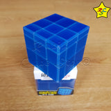 Mirror Transparente Qiyi Cubo 3x3 Speedcube - Azul Alumbra