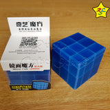 Mirror Transparente Qiyi Cubo 3x3 Speedcube - Azul Alumbra