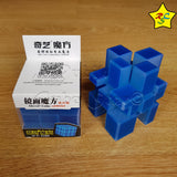 Mirror Transparente Qiyi Cubo 3x3 Speedcube - Azul Alumbra