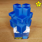 Mirror Transparente Qiyi Cubo 3x3 Speedcube - Azul Alumbra