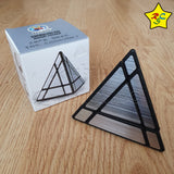 Pyraminx Mirror 2x2 Tower Jing Espejo Shengshou Plateado